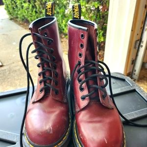 Doc Martens 8-eye Boots Oxblood Cherry Women's 6